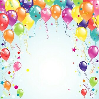 BirtHDay Balloons Border Landscapeaninfinitedaisychain
