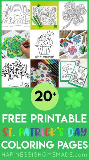 St Patrick S Day Coloring Happiness Is Homemade