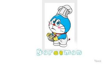 Small Doraemon Cooking HD Wallpaper