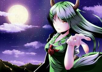 Video Games Touhou Moon Horns Kamishirasawa Keine Anime Girls