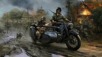 German Vehicles Motorbikes Motorcycles Military Wars