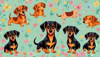 Cute Dachshund Wallpaper