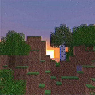 Nostalgic Minecraft Sunset Wallpaper