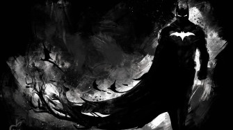 Dark Knight Monochrome 4k Wallpaper