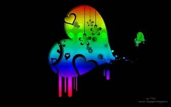 Cool Wallpaper Colourful Heart