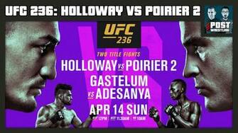 Ufc Post Show Holloway Vs Poirier Gastelum Adesanya