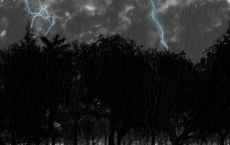 Rain Storm Computer Wallpaper Desktop Background Id