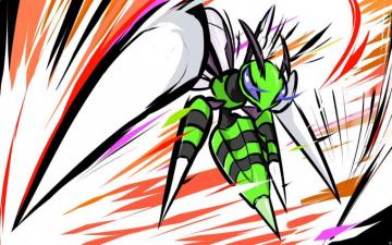 Shiny Mega Beedrill Twineedle By Ishmam