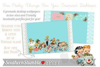 Cute Vintage Inspired Desktop Wallpaper