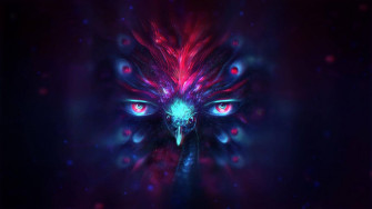 Trippy Dark Aesthetic Bird S Eye Wallpaper