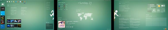 Triple Monitor Rainmeter Omnimo By Lymidesign