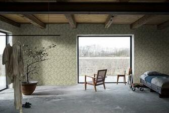 Inspired Bamboo Garden Wallpaper In Green Combines A Naturalistic