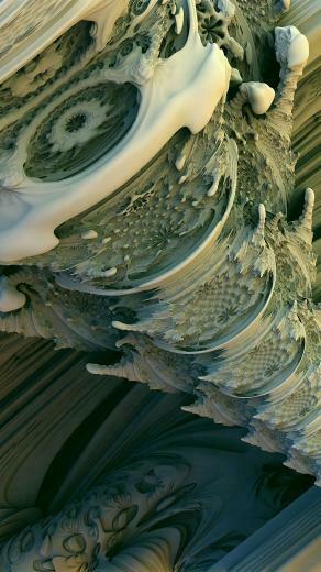 White 3d Fractal iPhone 6s Plus Wallpaper HD
