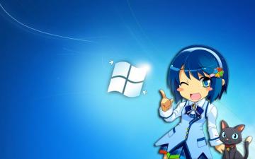Fwindows Anime Girl With Cat