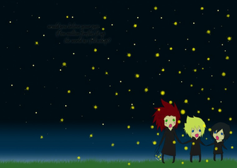 Fireflies Wallpaper By
