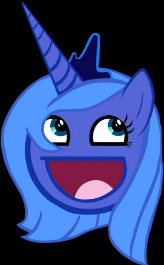 Princess Luna Awesome Face By Wakabalasha
