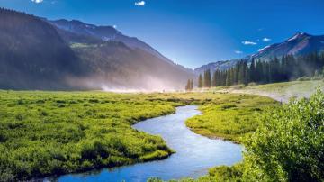 River And Mountains Colorado United States WqHD 1440p Wallpaper