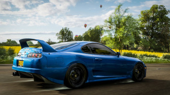 Forza Horizon 4k Blue Toyota Supra Wallpaper