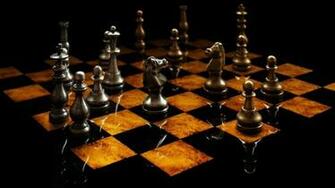 Metal Chess Board With Classic Black Look Wallpaper