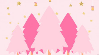Pink Christmas Wallpaper