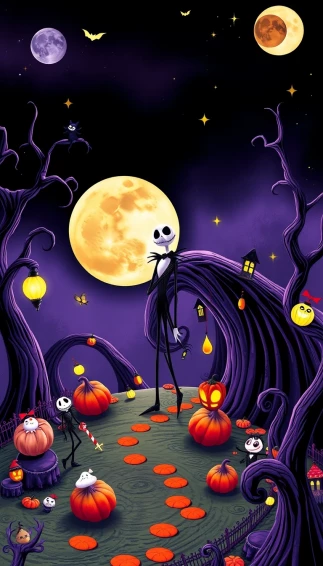 Nightmare Before Christmas Phone Wallpaper