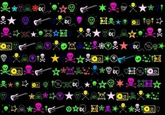 Wallpaper Emo Screamo Photo Neon Collage Background Jpg