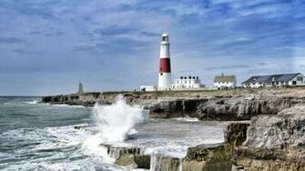 Beautiful Lighthouse On A Cape In Maine High Quality And