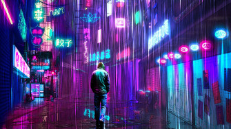 Neon Purple 4k Wallpaper