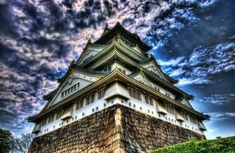 Osaka Castle Computer Wallpaper Desktop Background