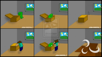 Minecraft Creeper Comic By Joshrappolt
