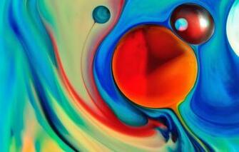 Wallpaper Milk Oil Paint Abstraction
