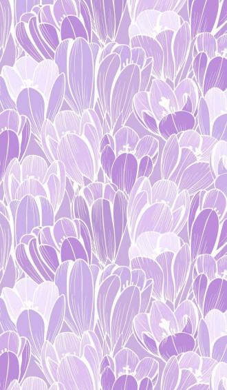 Romantic Crocus Colors And Delicate White Lines Will Suit Loya Print On Wallpaper