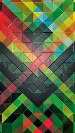 Triangles iPhone Plus Wallpaper
