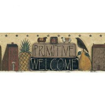 Primitive Welcome Wall Border Sturbridge Yankee Workshop