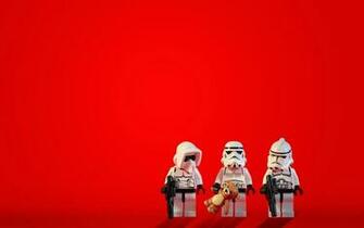 Lego Stormtroopers Simple Background Wallpaper Art