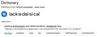 Lackadaisical Definition Wallpaper