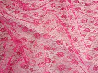 Hot Pink Lace Wallpaper