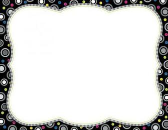 Black And White Polka Dot Border Wallpaper Background