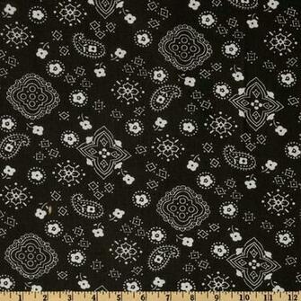 Black Bandana Design Prints