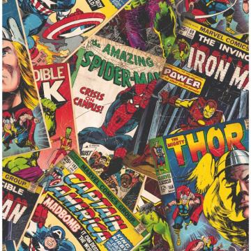 Marvel Heroes Cover Story Comic Book Wallpaper 10m Wickes Co Uk