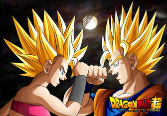 Goku Vs Caulifla By Kakarot