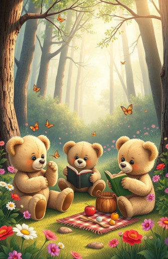 Cute Teddy Bears Wallpaper