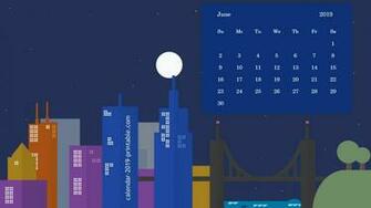 Beautiful June Wallpaper Calendar