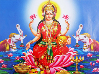 Goddess Lakshmi HD Wallpaper