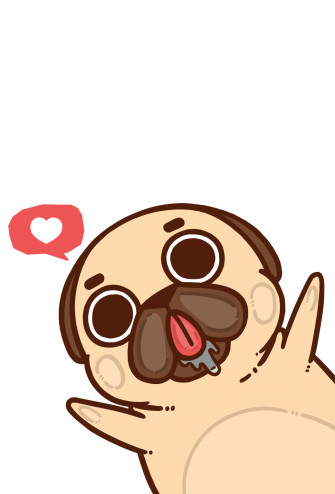 Cute Puppy Cartoon Wallpaper On