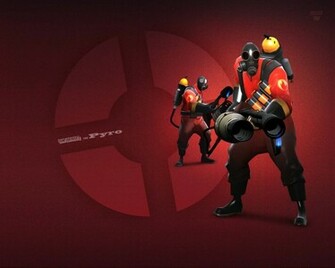 Team Fortress Red Pyro Wallpaper