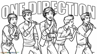 One Direction In Concert Coloring Wallpaper