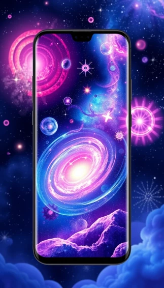 3d Space Phone Wallpaper