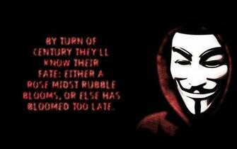 For Vendetta Dark Text Mask Wallpaper Background