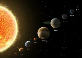 Neptune Earth Pluto Space Jupiter Sun Venus